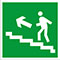 условные обозначения для планов эвакуации - Направление к эвакуационному выходу по лестнице вверх